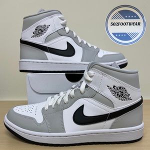 Nike Air Jordan 1 mid women grey fog light smoke grey